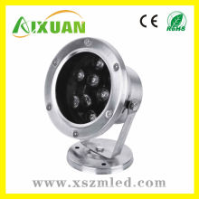 High power high lumen 7*1w ip65 LED Underwater light with 2y warranty